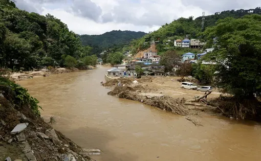 A muddy river