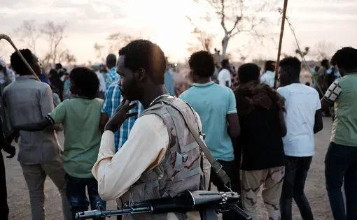 A soldier with the Rapid Support Forces