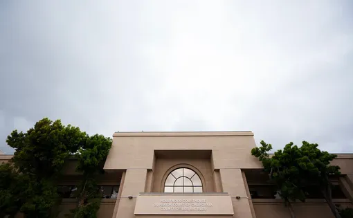 Los Angeles County Superior Court’s Hollywood Courthouse, in Los Angeles, on March 12, 2025. Photo by Jules Hotz for CalMatters
