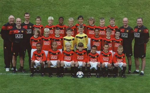 youth football soccer players
