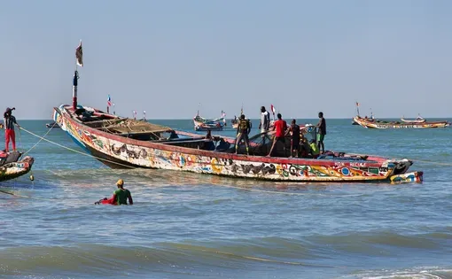 Fishermen on a boat