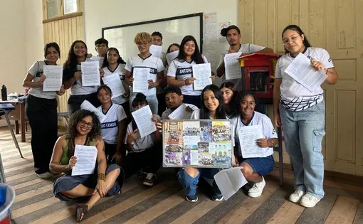 Students from the Antônio Lemos School