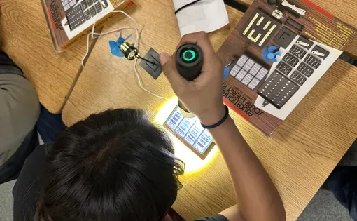 Student working