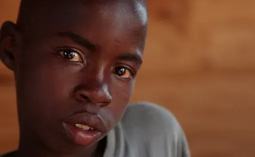 A student in Port-au-Prince, Haiti. Image by Paul Franz. Haiti, 2010.