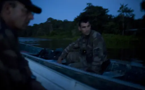 Gendarmes from France have been deployed in Guiana to patrol for illegal miners. Image by Narayan Mahon, French Guiana, 2010.