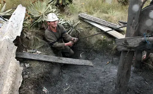 A miner in Colombia. Image by Anna-Katarina Gravgaard, 2010.