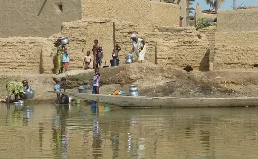 Along the banks of the Bani river, Mali. December, 2010.