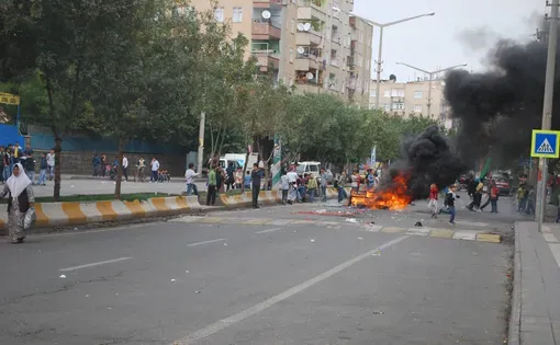 The "pirate protest" in Baglar. Image by Jenna Krajeski. Turkey, 2011.