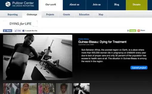 The Pulitzer Center's Dying for Life Gateway on Maternal Mortality