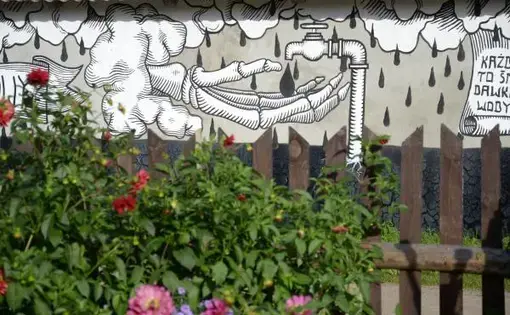 Shale gas mural photo
