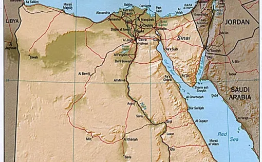 Map of Egypt. Google Images, 2011.