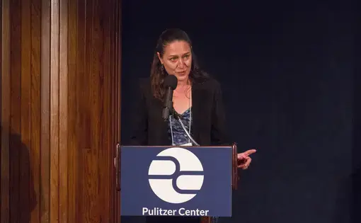 Nathalie Applewhite shares the story behind choosing to focus the Pulitzer Center 2017 conference on gender. Image by Jin Ding. United States, 2017.