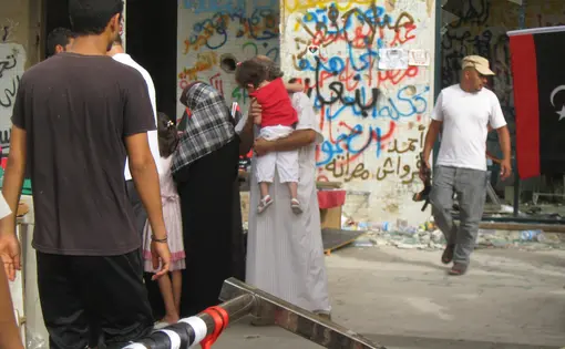 Libyan artists. Image by Ellen Knickmeyer. Libya, 2011.