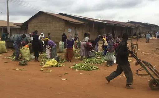 Elekaara Market in Ibadan, Nigeria. Image by Wome Uyeye. Nigeria, 2018.