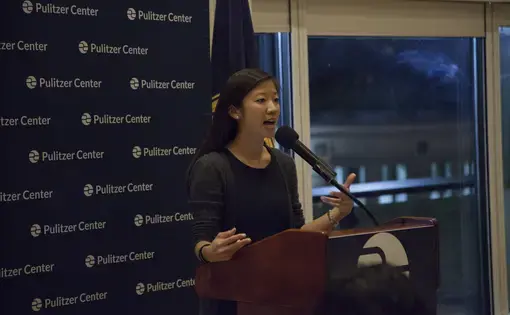 Freelance reporter and Pulitzer Center grantee Alice Su. Image by Jin Ding. Washington, DC 2017.