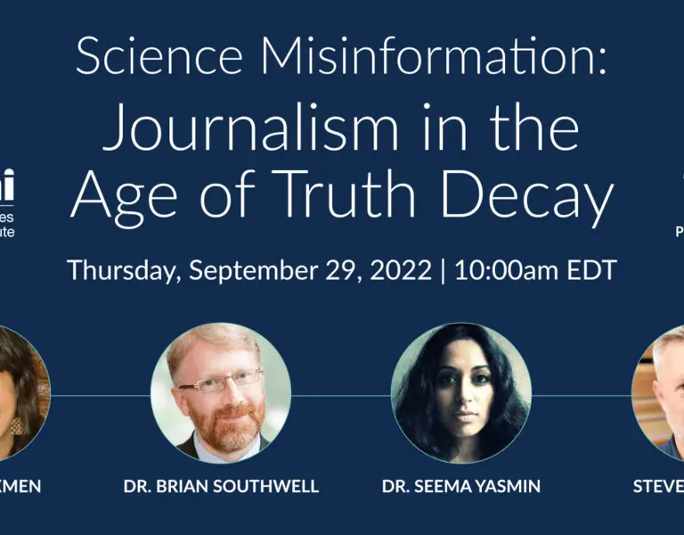 Science Misinformation: Journalism in the Age of Truth Decay - Vimarsana News