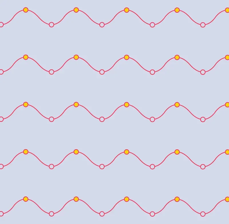 wavy lines with circuits