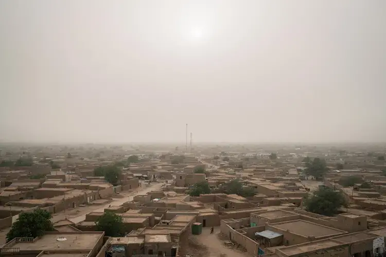 The city of Agadez, located at the gateway to the Sahara in northern Niger, has been a place of exchange since the Middle Ages. Now it is at the heart of the human-smuggling trade. Image by Nichole Sobecki. Niger, 2017.