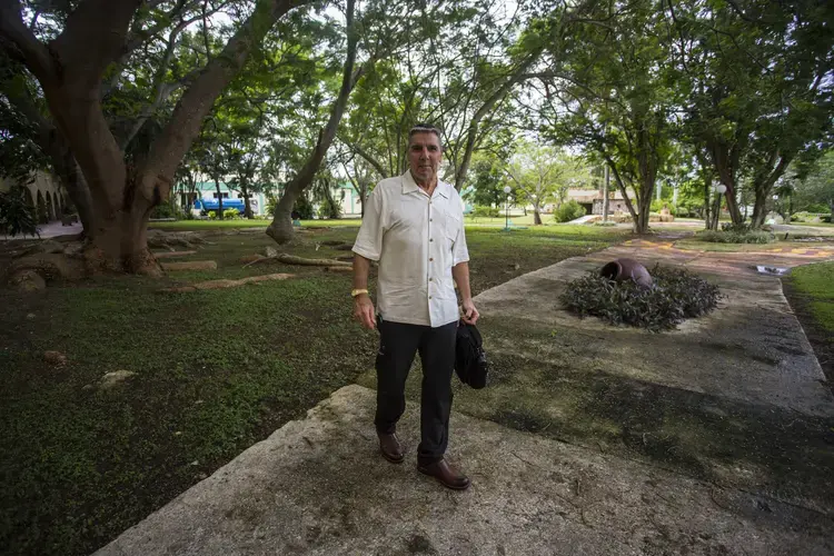 George Keays, Colorado realtor at La Pradera International Health Center in Havana last October. Image by Desmond Boylan. Cuba, 2017