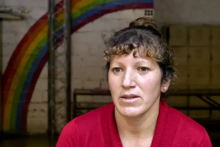 Claudia Cossio said she is glad that her children have contact with their father, who has been in prison since 2004. But she said jail is no place for a child. 'Instead of being in a prison, our children should be involved in other activities for them. Something good, something fun.' Image by Tracey Eaton. Bolivia, 2017.