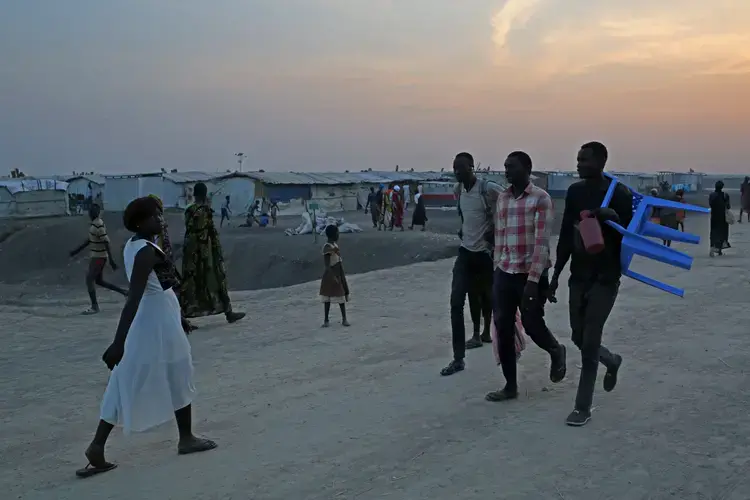 More than 100,000 South Sudanese have sought refuge in the U.N. protection site in Bentiu, South Sudan. Image by Cassandra Vinograd. South Sudan, 2017.