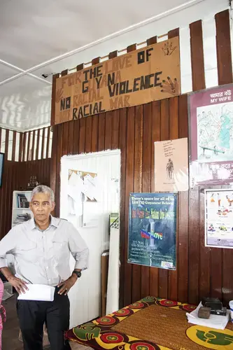 Karen DeSouza is one of the founders of Red Thread, a nongovernmental organization that works with Help and Shelter to support survivors of gender-based violence. Image by Daja E. Henry. Guyana, 2019. 