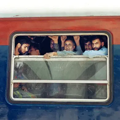 A local train in Srinagar. Image by Sara Hylton. Kashmir, 2017.<br />