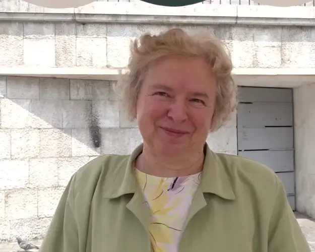 Irena Horvat of SDS. Image by Olivia Watson. Slovenia, 2018.