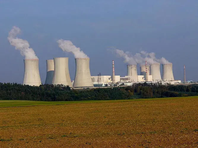 The Dukovany Nuclear Power Station. Image courtesy of Wikimedia Media Commons. Czech Republic, 2017.