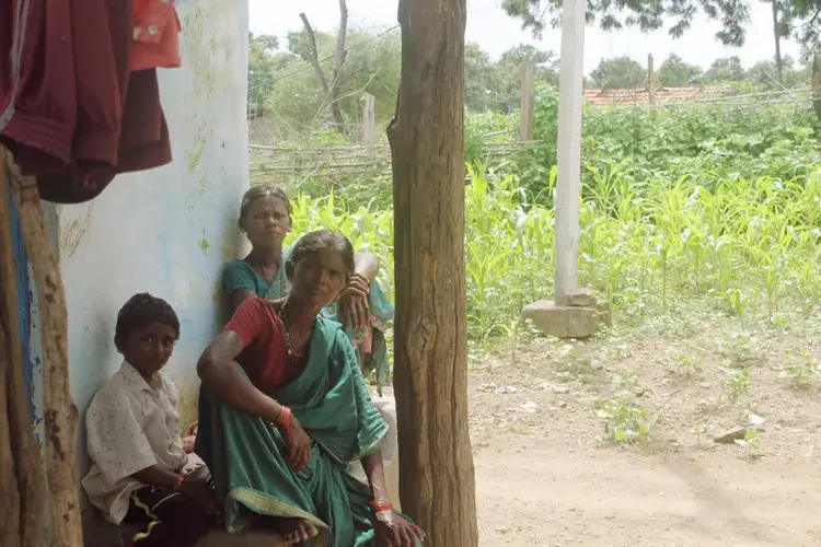 Members of the Naikpod tribe in Kawal Tiger Reserve, in the state of Telangana. Image by Vandana Menon. India, 2019.