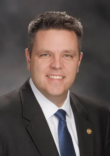 Before he became a state lawmaker, Rep. Justin Hill, R-Lake St. Louis, spent 13 years as a police officer in O'Fallon, Missouri, including stints on drug task forces. Image courtesy of Missouri House Communications. 
