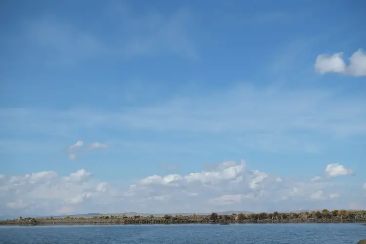 A lake built in Quispillaccta to store water. Image by Dan Schwartz. Peru, 2019.