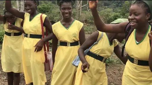 Faculty at Hope Academy train 9- to 13-year-olds on what it means to protect the environment. Image by Kadia Goba. Sierra Leone, 2018.