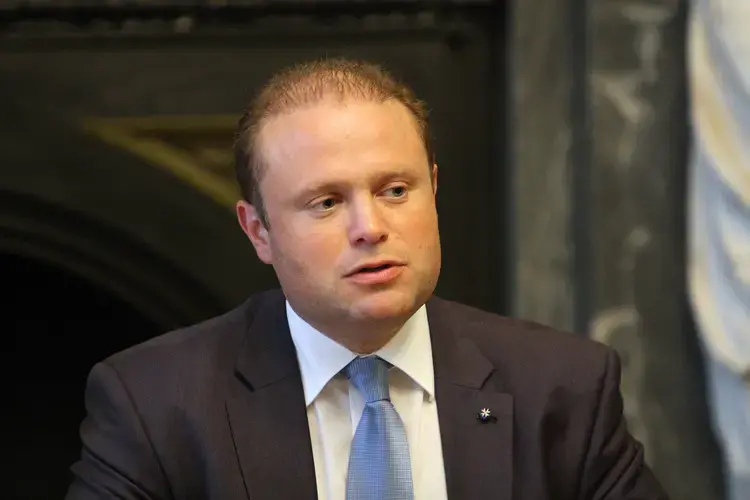 The political stage, Joseph Muscat. Image by The British Foreign and Commonwealth Office. Britain, 2014. (CC by 2.0).