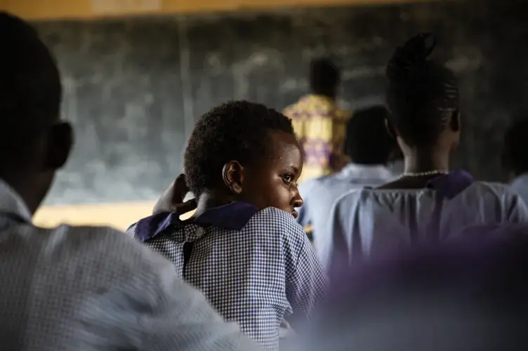 A pupil at school in Laisamis, Kenya. Image by Will Swanson. Kenya, 2020.