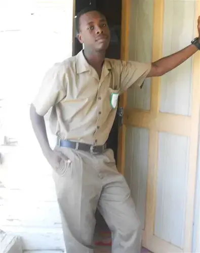 Errol Wray Jr. in school as a child in Jamaica. Courtesy Errol Wray Jr.