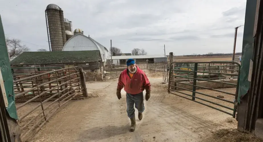 Clem Mess bought Mesa Farms in 1971 after returning from the Vietnam War. Last year, the farm only had about $19,000 in net income. Image by Mark Hoffman. United States, 2019.