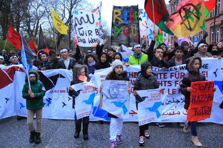 Demonstration in Hamburg. Image courtesy of Flickr user Rasande Tyskar. Germany, 2015.