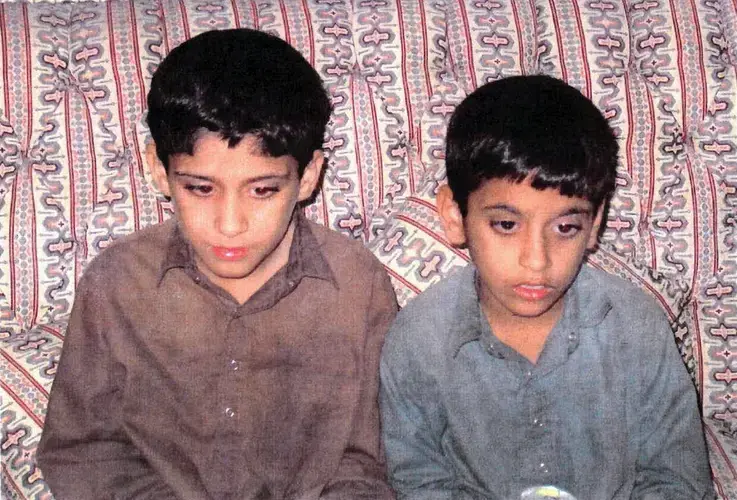 A photo of Khalid Shaikh Mohammed’s two sons, estimated to have been taken in the early 2000s, was released by the Office of Military Commissions in a 2019 case filing with no specific information about the photographer or where or when it was taken. Image courtesy of Office of Military Commissions.