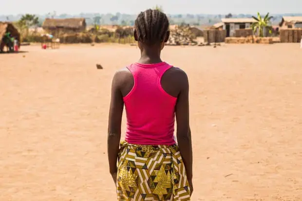 Forced from home by conflict, Marie was later raped by rebel soldiers while collecting water. Image by Jack Losh. Central African Republic, 2019.