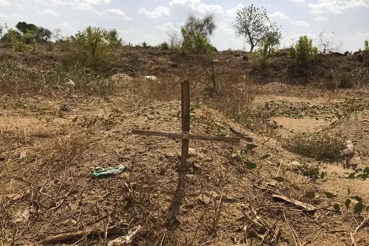 A makeshift grave in Juba, South Sudan. Image by Jane Ferguson. South Sudan, 2017.