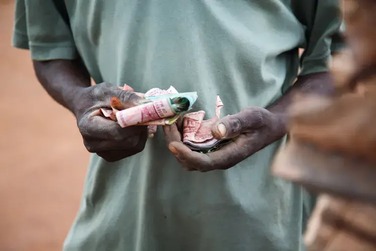 Making money destroying nature: ‘It is poverty that is forcing us to do this business’. Image by Nathalie Bertrams. Malawi, 2017.