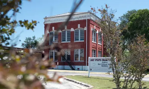 ‘I have not heard a negative thing from parents,’ says superintendent Jeff Harvey of Fayetteville ISD, near La Grange. Image by Spike Johnson. United States, 2018.