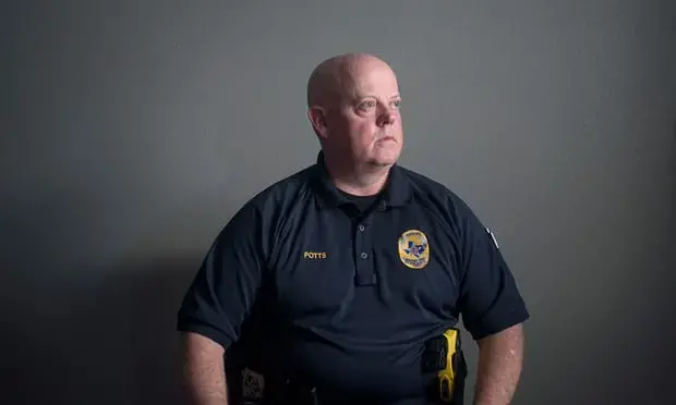 Chief Ronny Potts of Keene ISD. Image by Spike Johnson. United States, 2018.<br />
