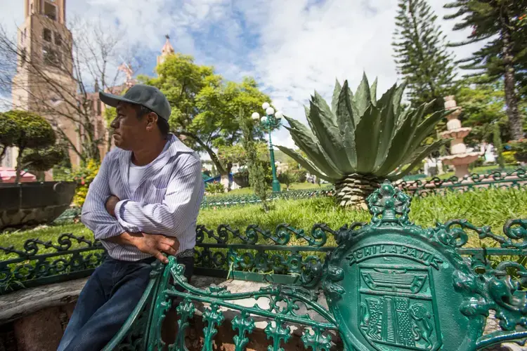 Chilapa, once a popular tourist destination, has become too dangerous for visitors, and now clears out before sundown. Image by Omar Ornelas/The Desert Sun. Mexico, 2019.