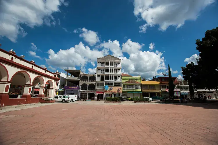 Chilapa, once a popular tourist destination, has become too dangerous for visitors, and now clears out before sundown. Image by Omar Ornelas/The Desert Sun. Mexico, 2019.