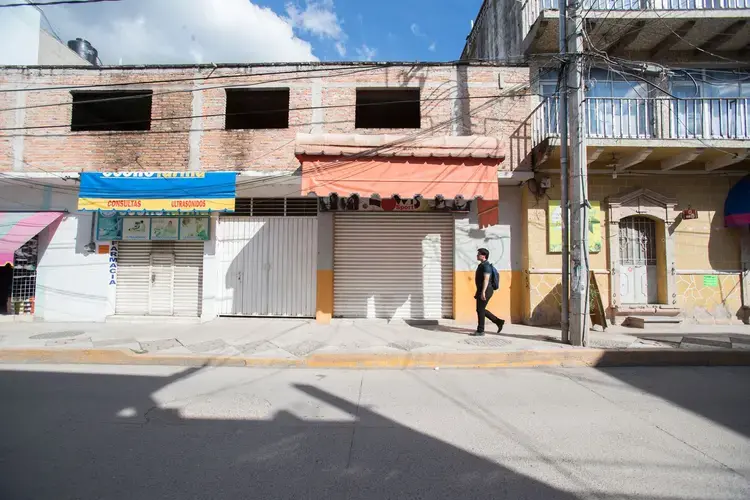 Chilapa, once a popular tourist destination, has become too dangerous for visitors, and now clears out before sundown. Image by Omar Ornelas/The Desert Sun. Mexico, 2019.