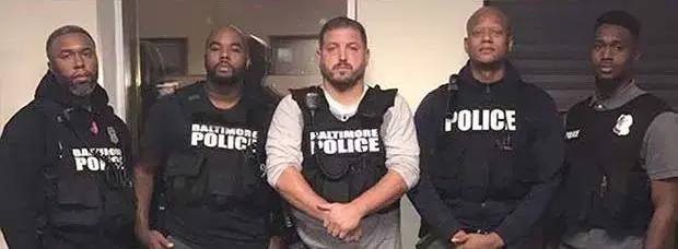 Jenkins and members of his squad were praised for their work getting guns off the streets in an October 2016 police department newsletter. Baltimore, Maryland. October, 2019. Image by Baltimore Police