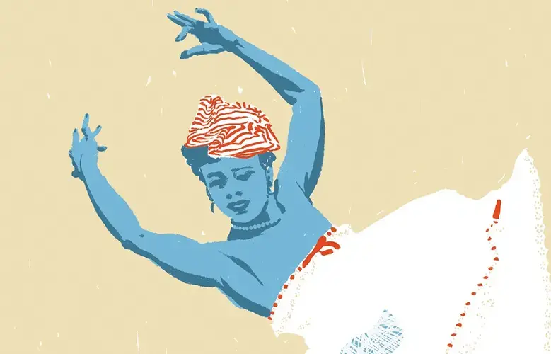 Katherine Dunham's ambition lives on at the East St. Louis centers. Illustration by Evan Sult.