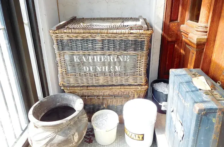 Dunham's travel trunks. Image courtesy of Katherine Dunham Centers for Arts and Humanities. United States, undated.